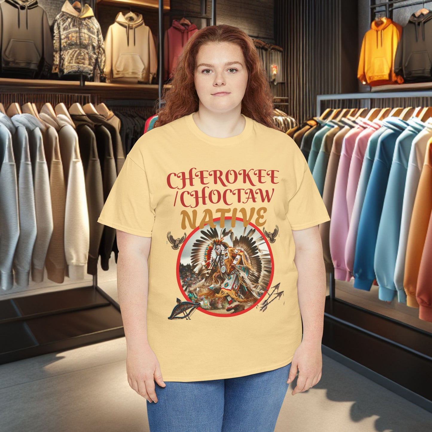 Cherokee / Choctaw Native- Heavy Cotton Tee