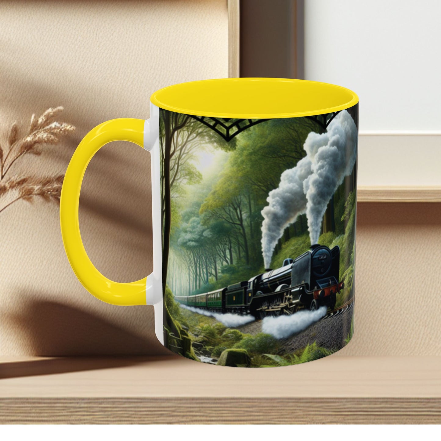 Mug - Jungle Train - Accent Coffee Mug (11oz, 15oz) (AOP)