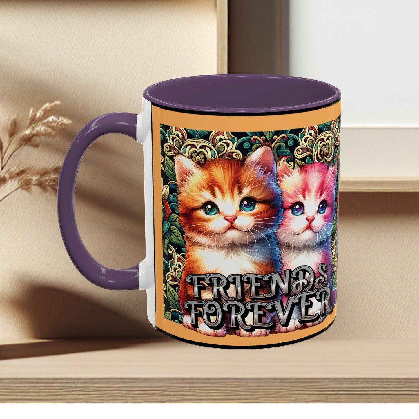 Coffee Mug Kittens Friends Forever