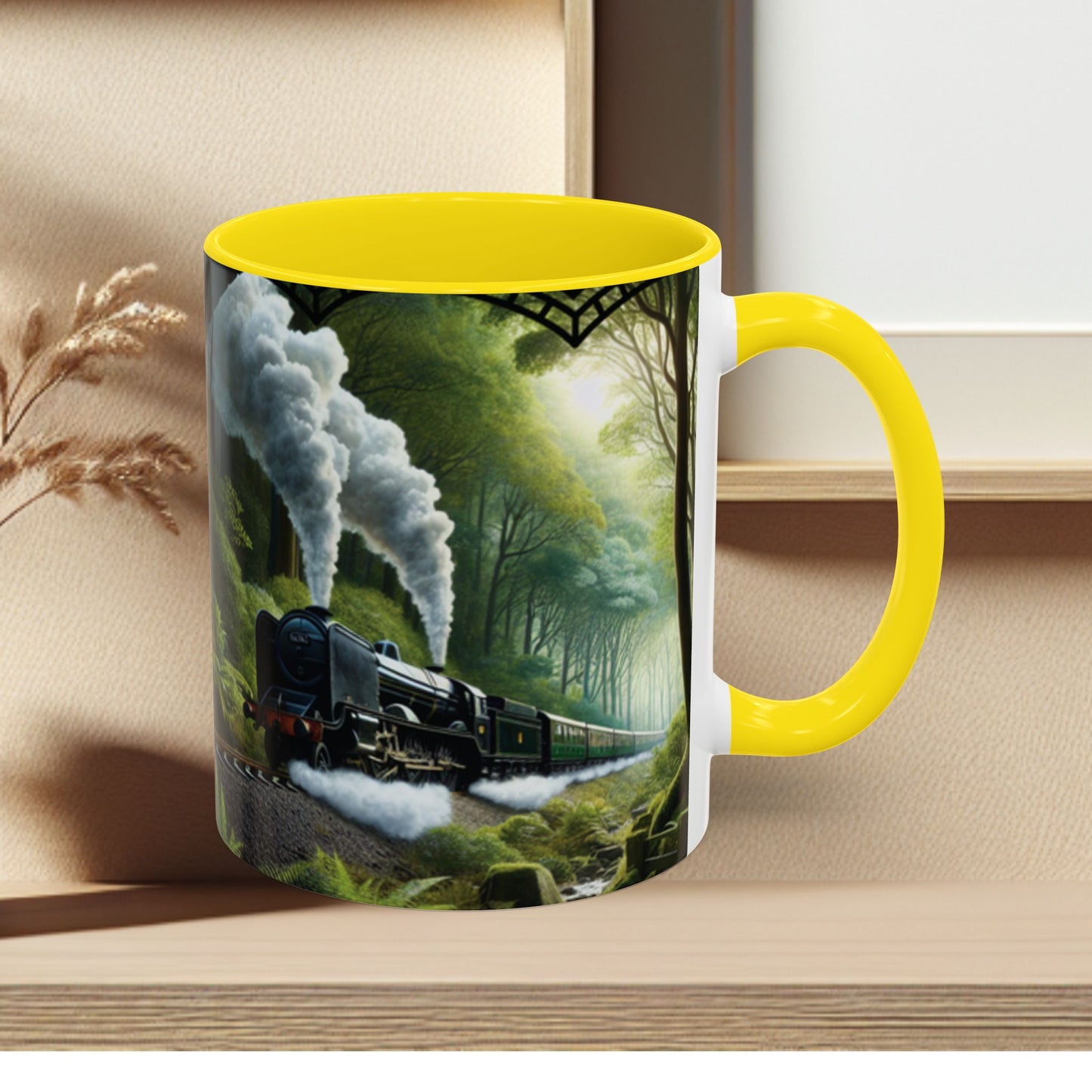 Mug - Jungle Train - Accent Coffee Mug (11oz, 15oz) (AOP)