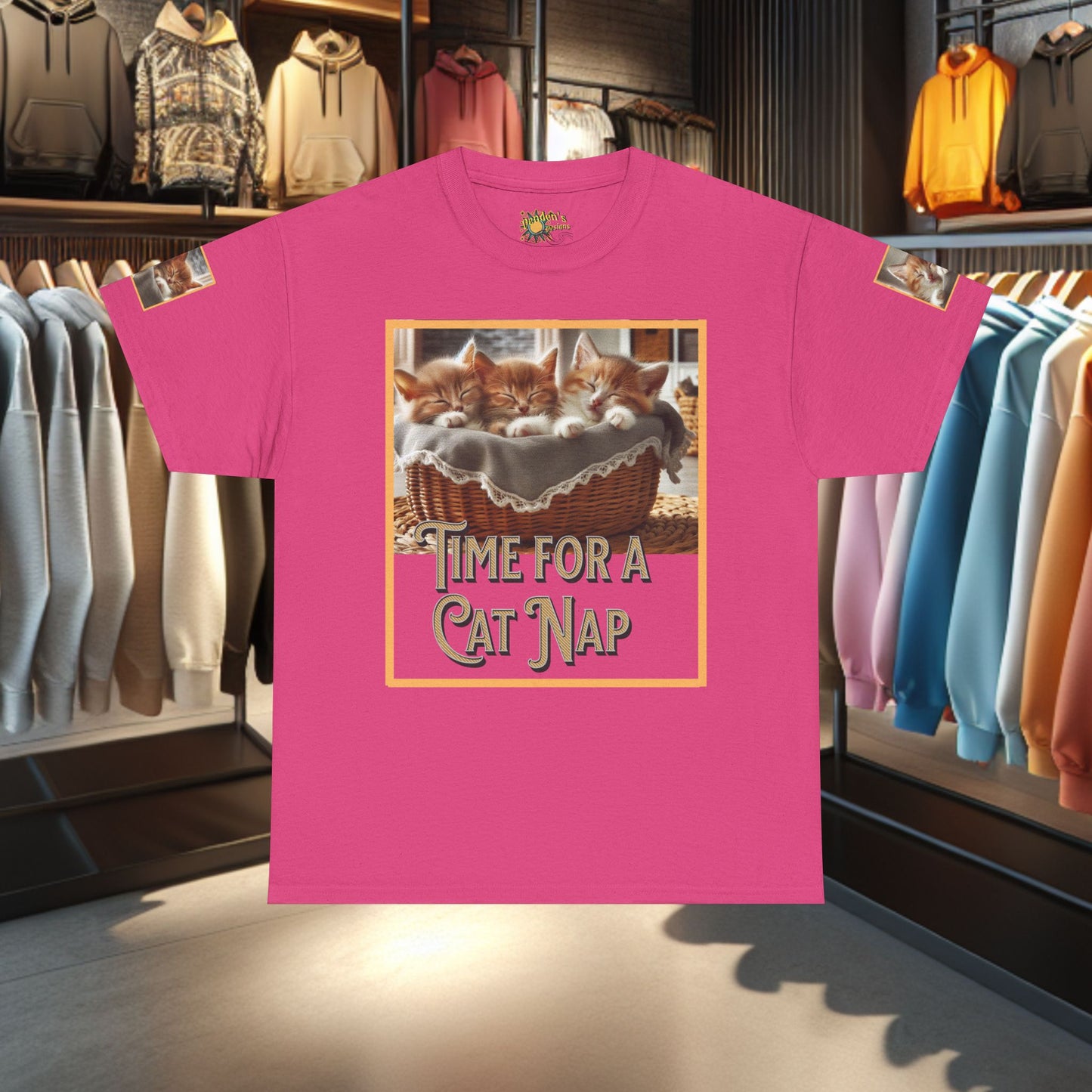 Heavy Tee- Time for a Cat Nap -Unisex Tee - Gildan 5000