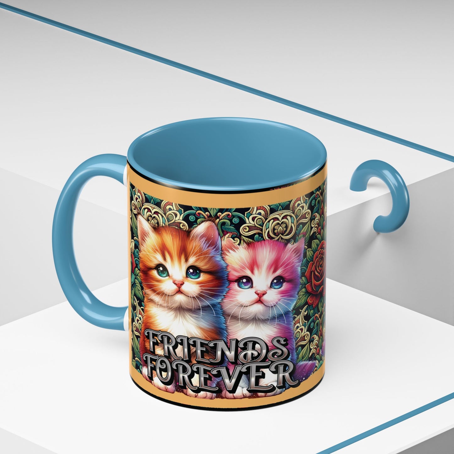 Coffee Mug Kittens Friends Forever