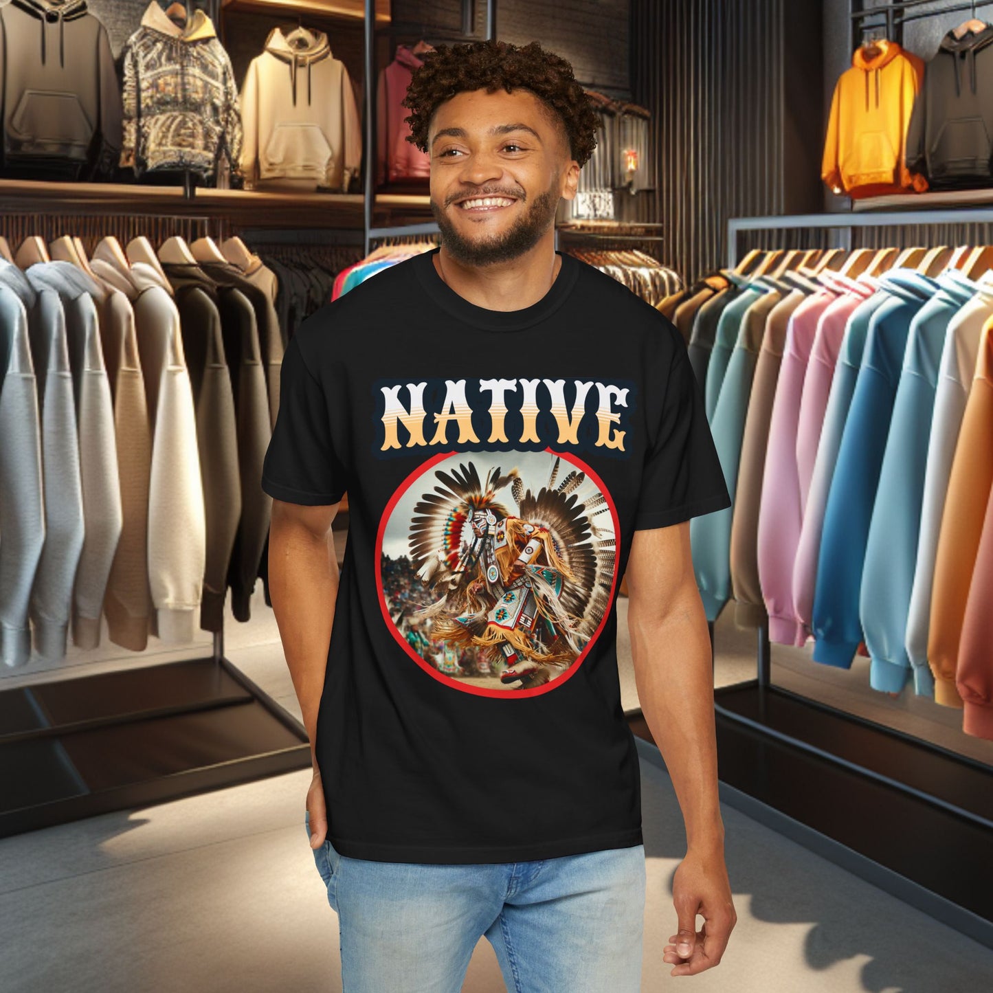 Unisex T-shirt - Native Dancer - Tee Shirt-
