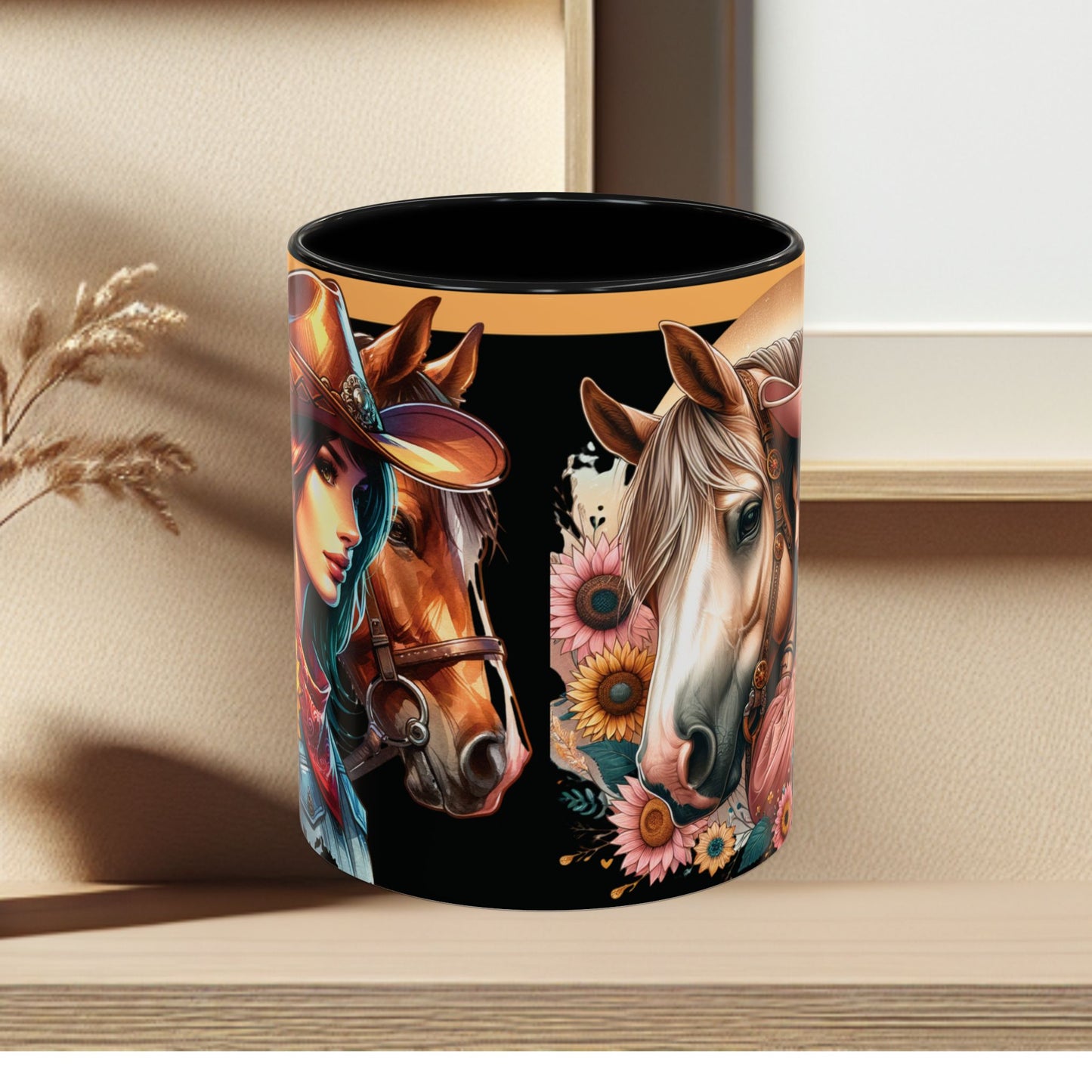 Coffee Mug Cowgirls and they're Horses