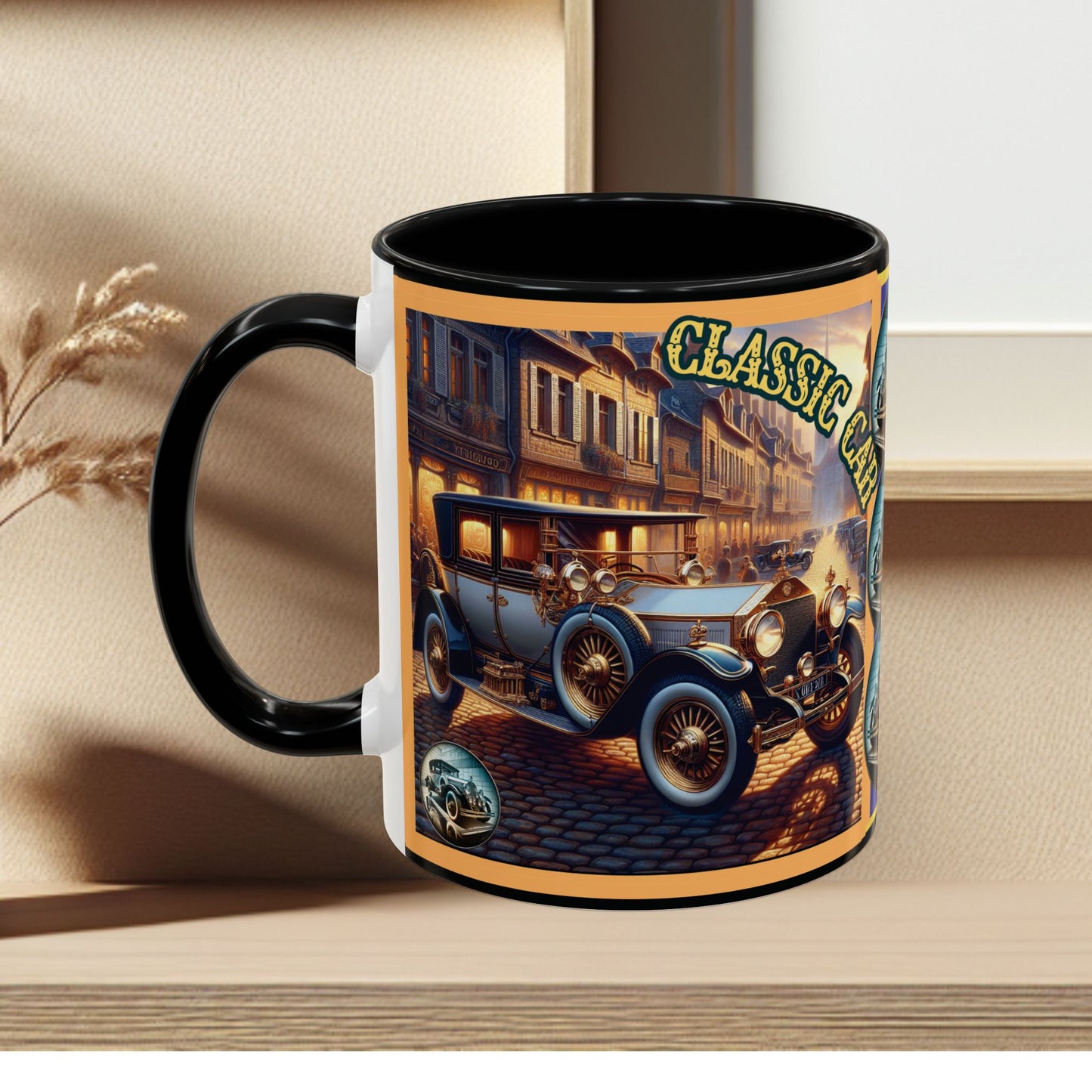 Mug-Blue Classic Car - Accent Coffee Mug (11oz, 15oz)