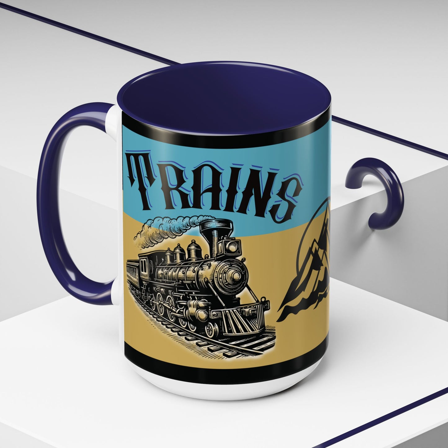 Mug-Trains Accent Coffee Mug