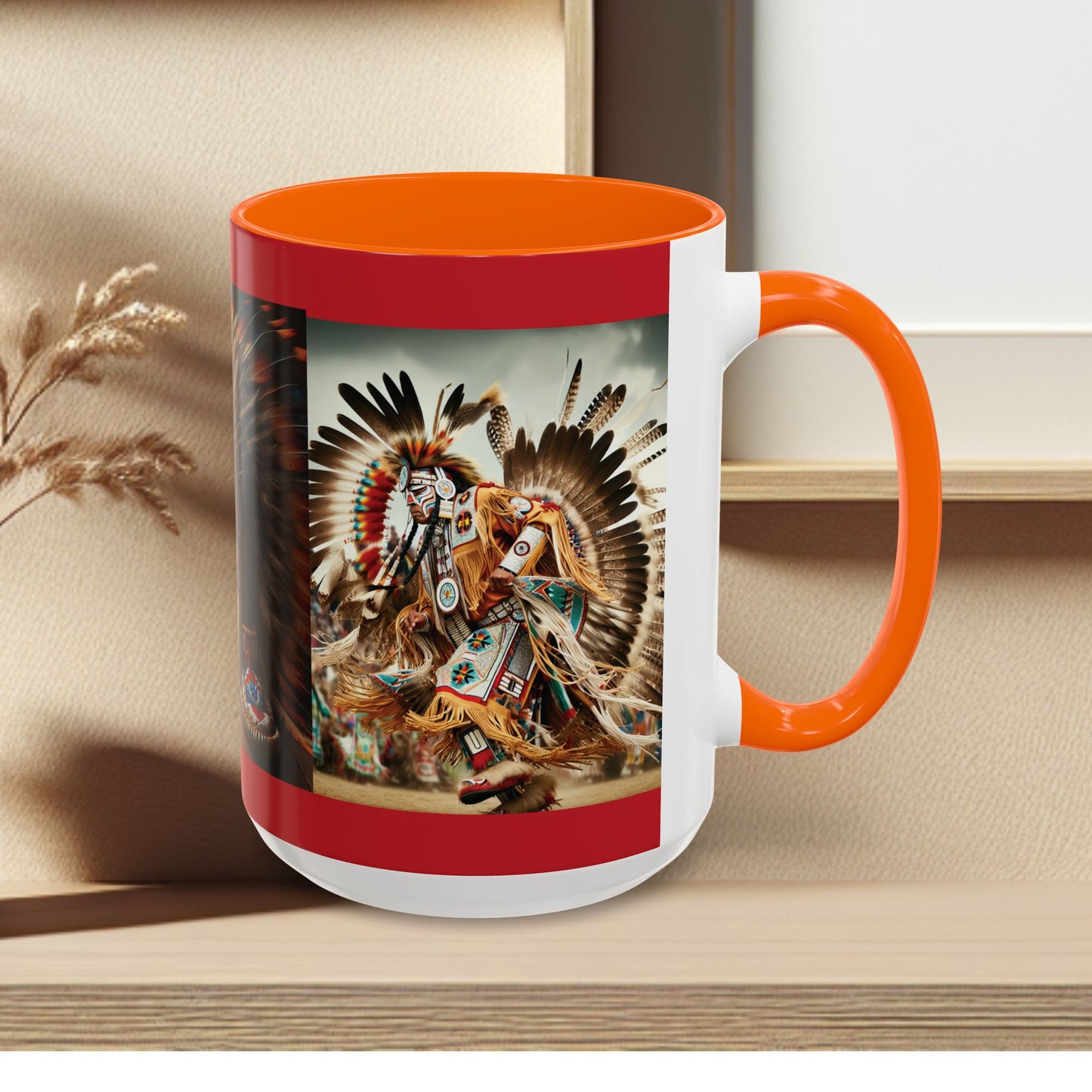 Mug- Native Dancer - Coffee Mug (11 oz, 15 oz) (AOP)