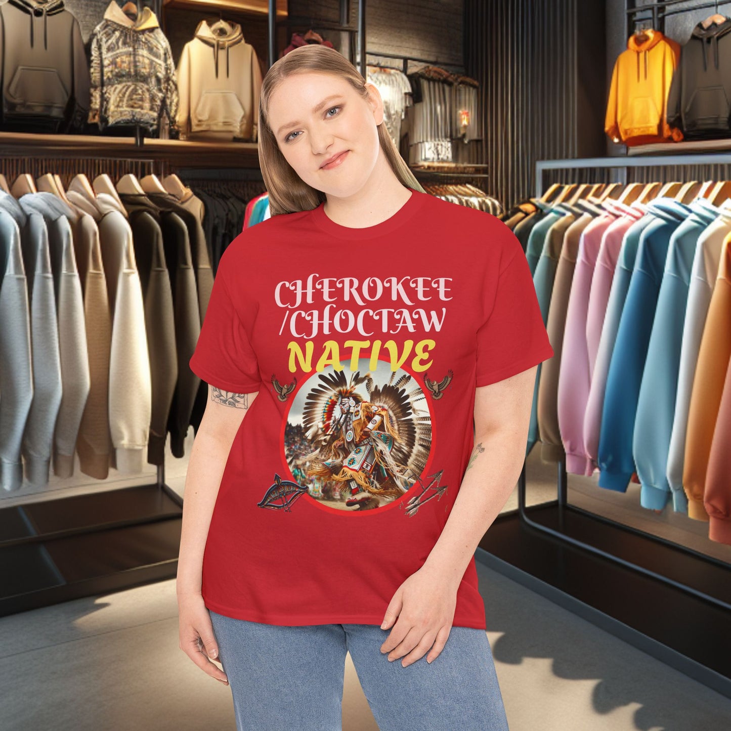 Cherokee / Choctaw Native- Heavy Cotton Tee