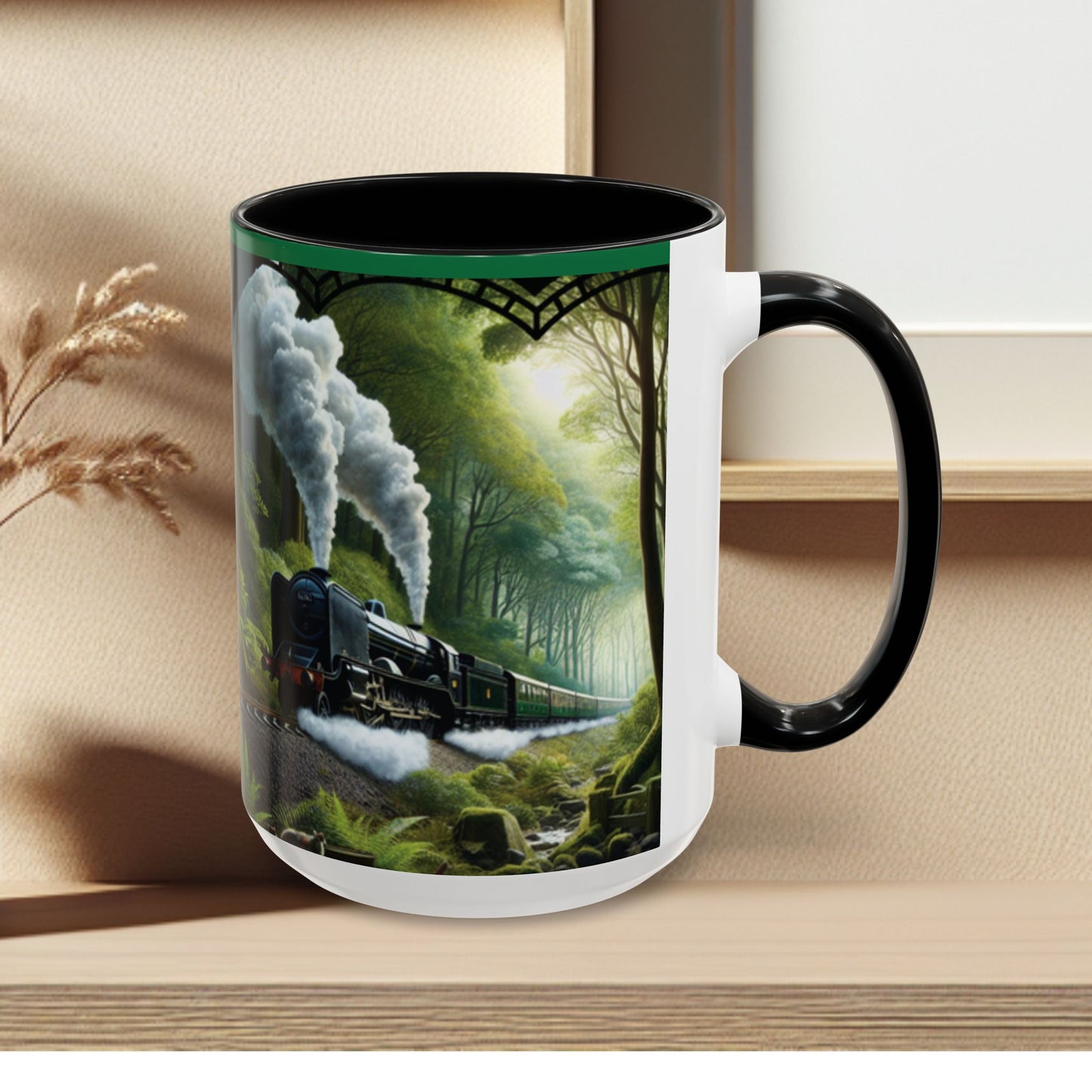 Mug - Jungle Train - Accent Coffee Mug (11oz, 15oz) (AOP)