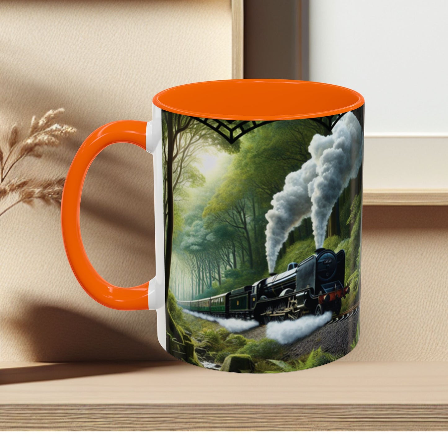 Mug - Jungle Train - Accent Coffee Mug (11oz, 15oz) (AOP)