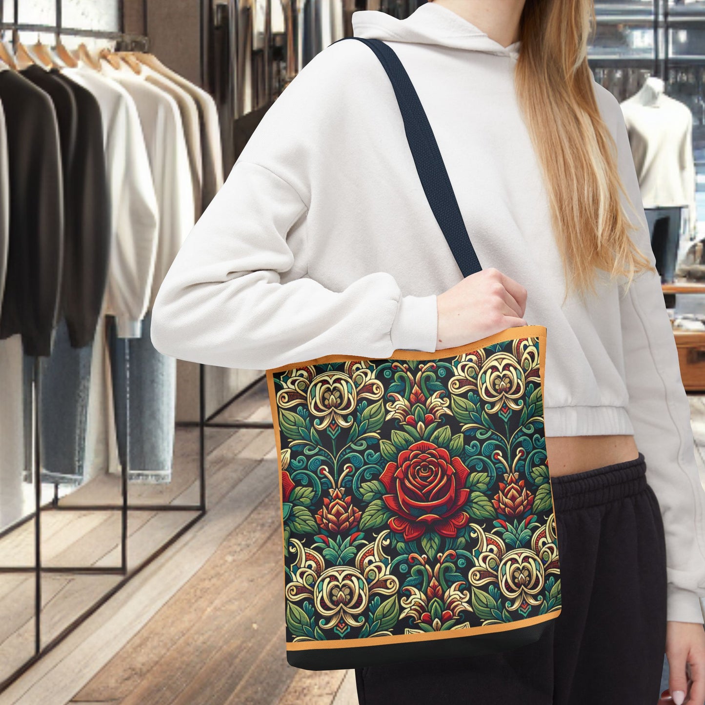 Tote Bag-Rose Garden -Tote Bag