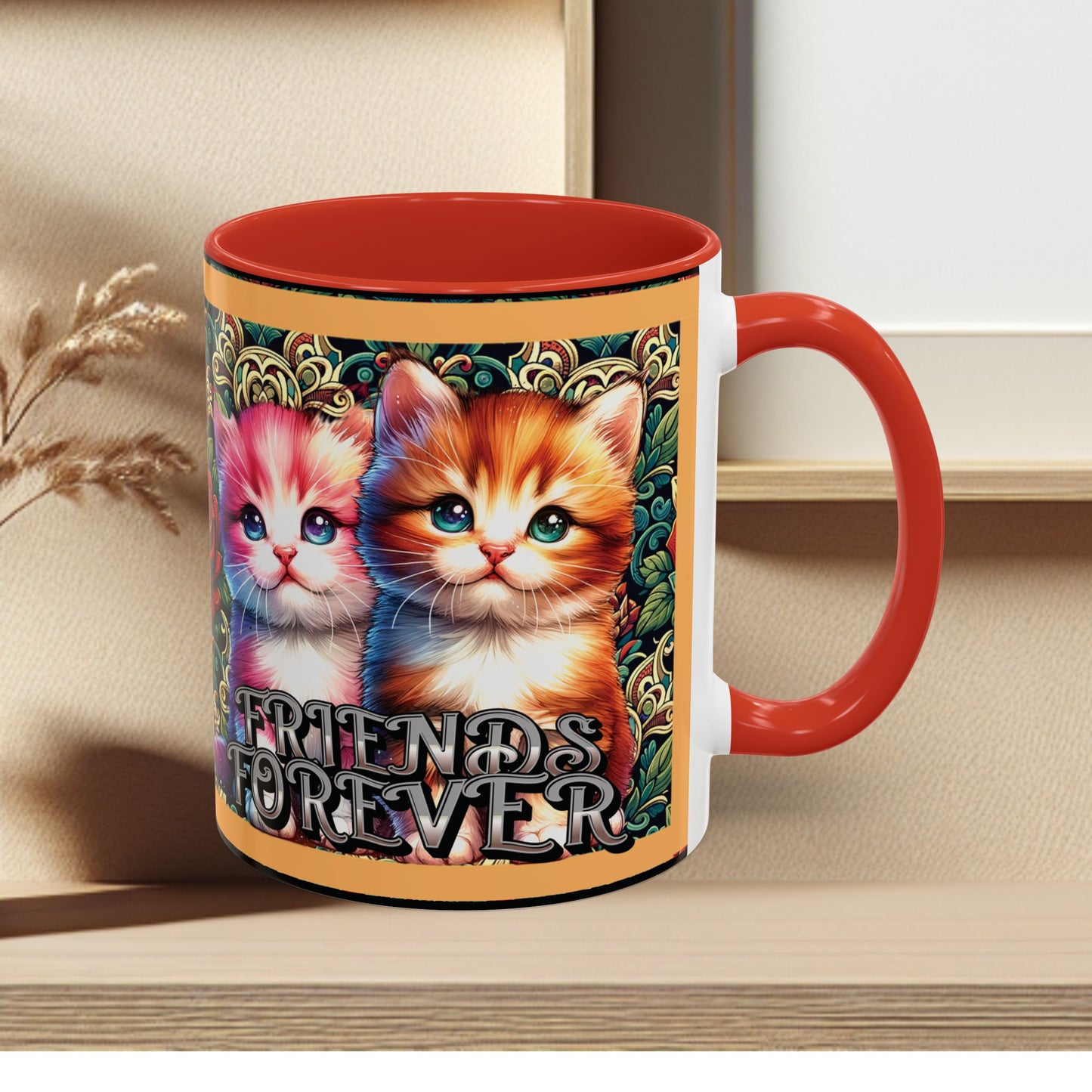Coffee Mug Kittens Friends Forever
