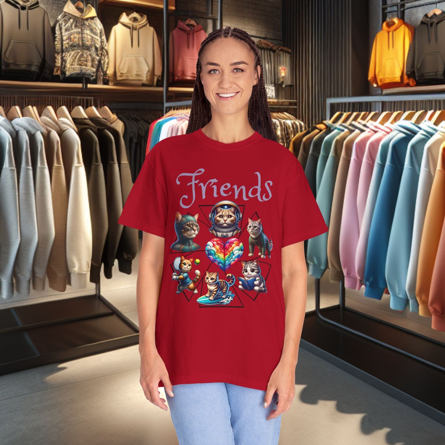 Cat Friends T-Shirt - Cat Lover's Gift