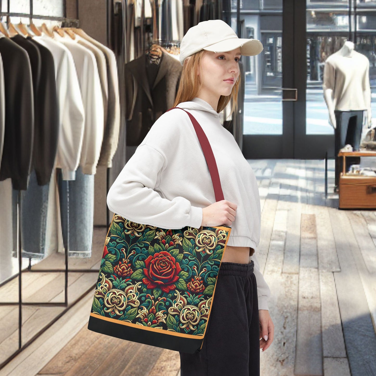 Tote Bag-Rose Garden -Tote Bag