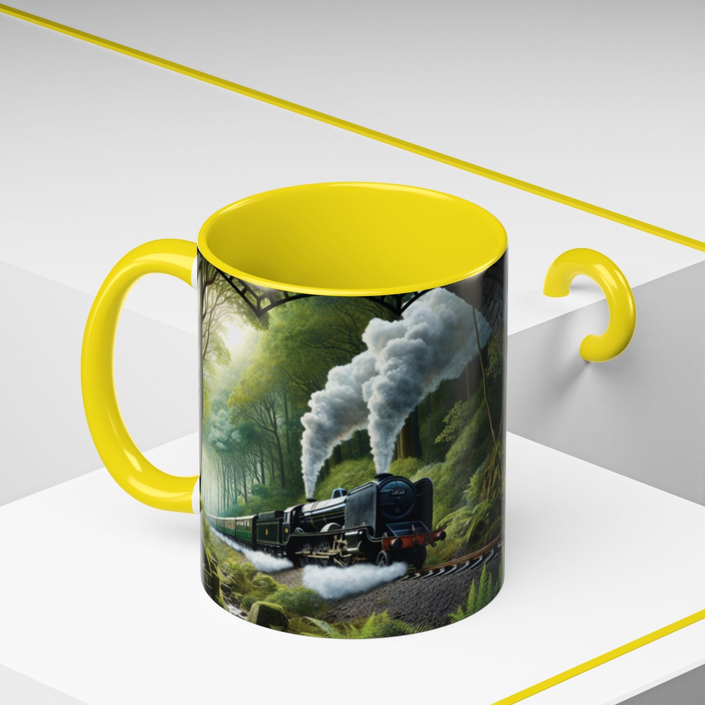 Mug - Jungle Train - Accent Coffee Mug (11oz, 15oz) (AOP)