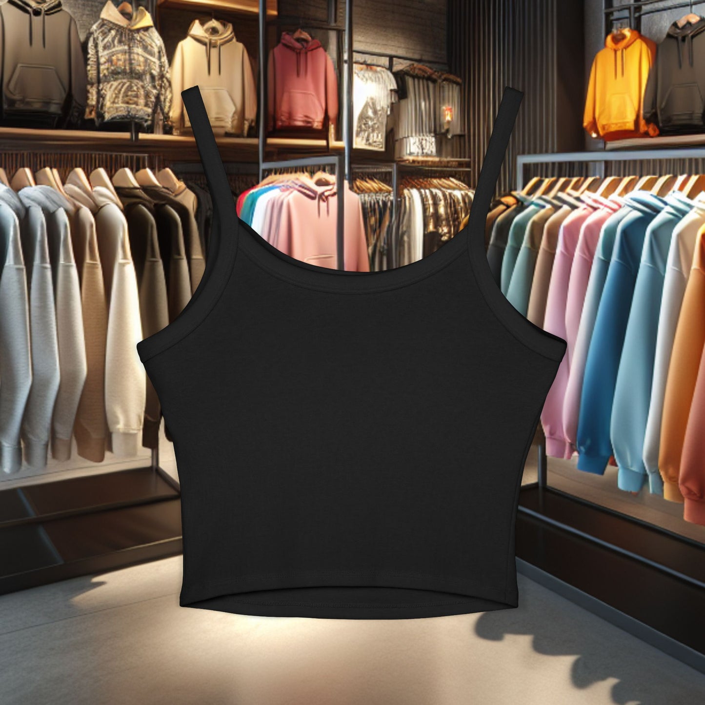 With my Cats - Cat Lover Spaghetti Strap Tank Top