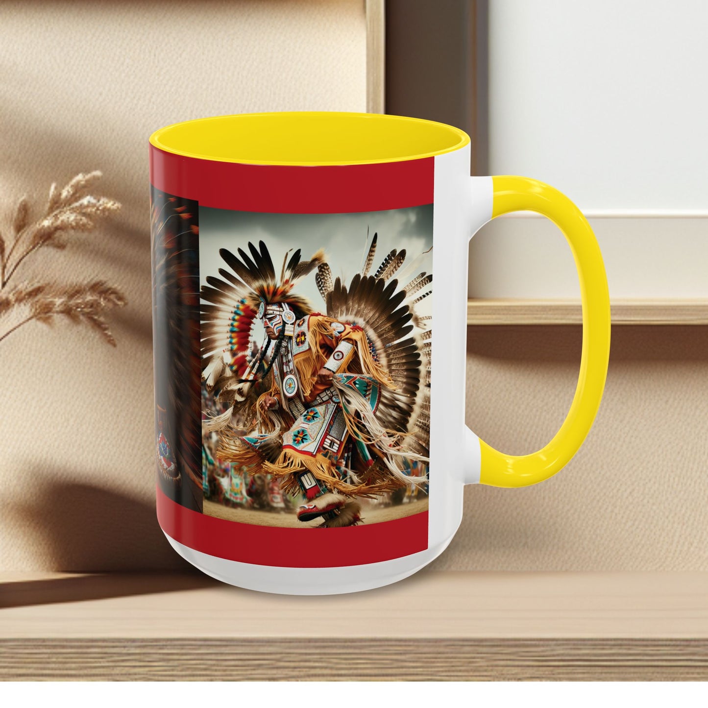 Mug- Native Dancer - Coffee Mug (11 oz, 15 oz) (AOP)