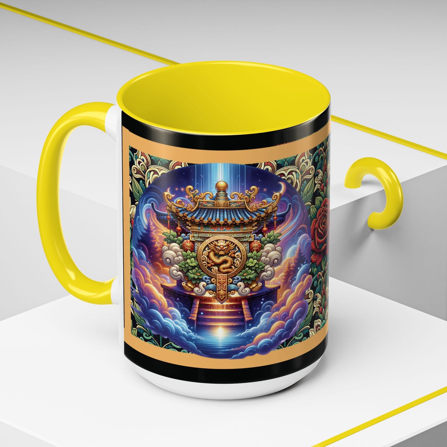 Mug Mystic Temple Rose Coffee Mug 11oz 15oz