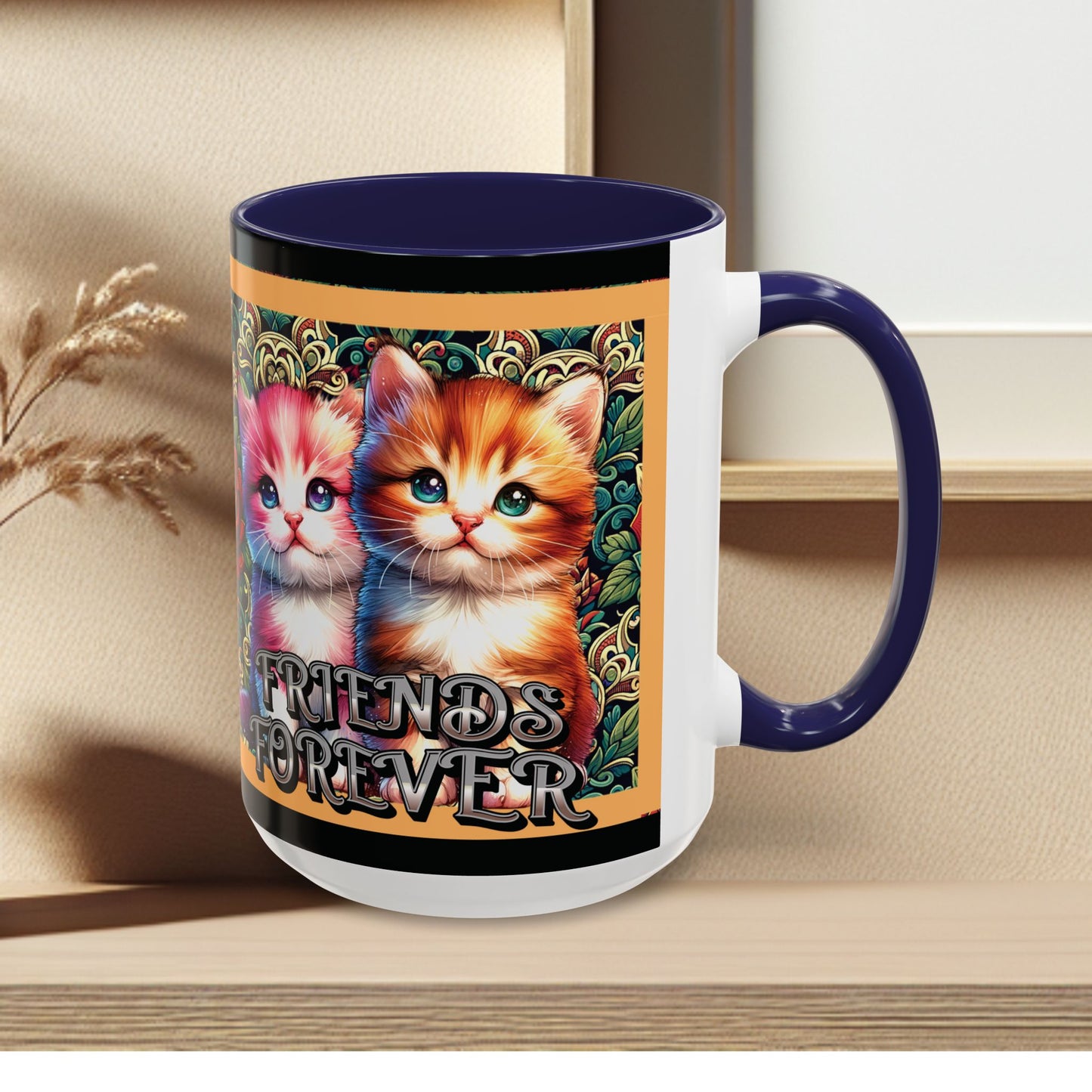 Coffee Mug Kittens Friends Forever