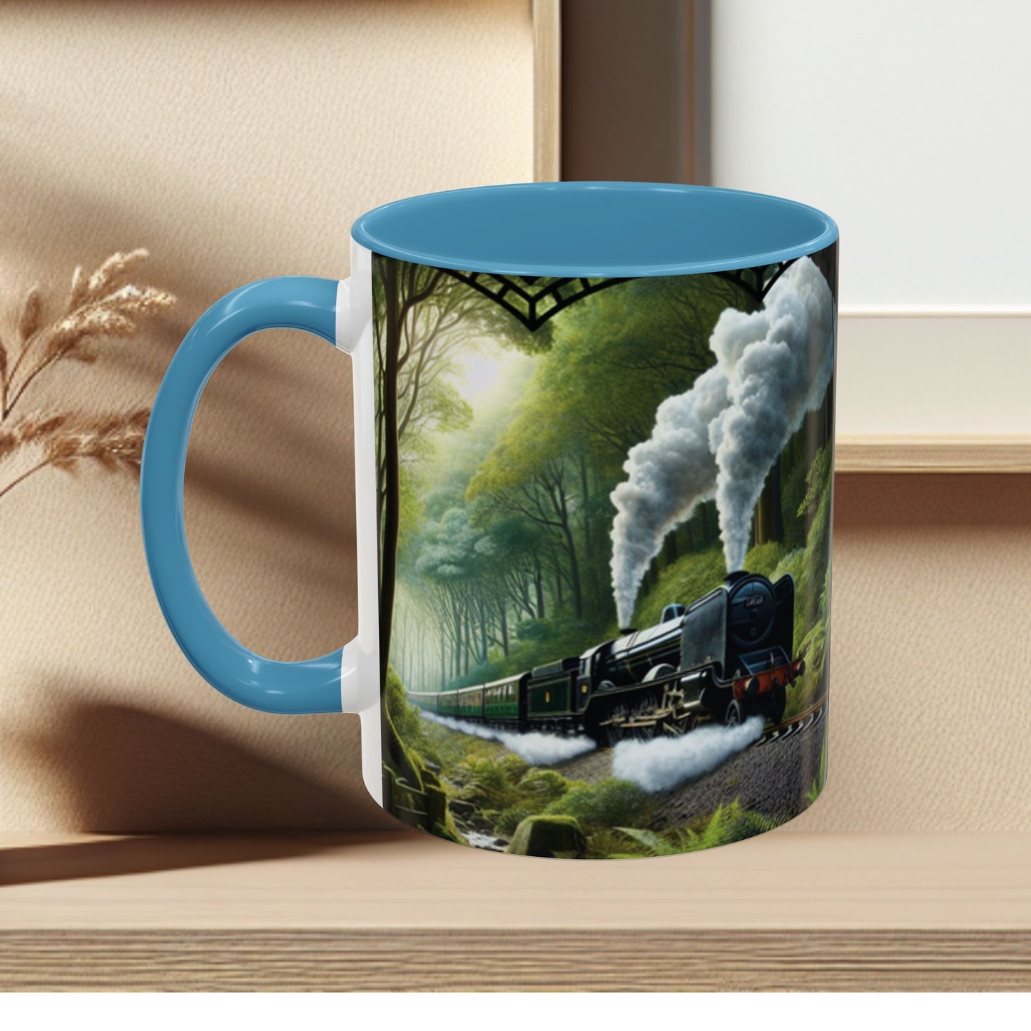 Mug - Jungle Train - Accent Coffee Mug (11oz, 15oz) (AOP)