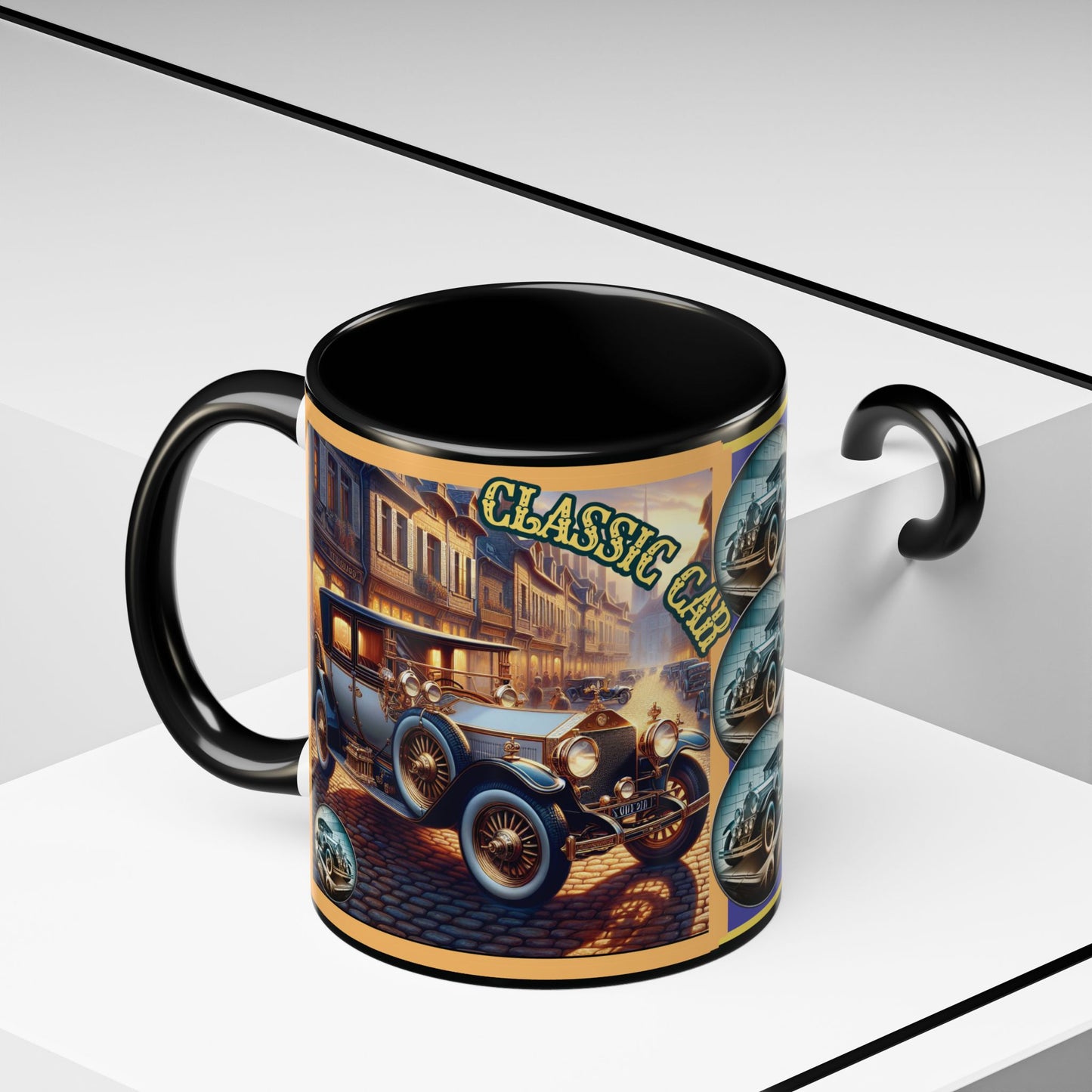 Mug-Blue Classic Car - Accent Coffee Mug (11oz, 15oz)