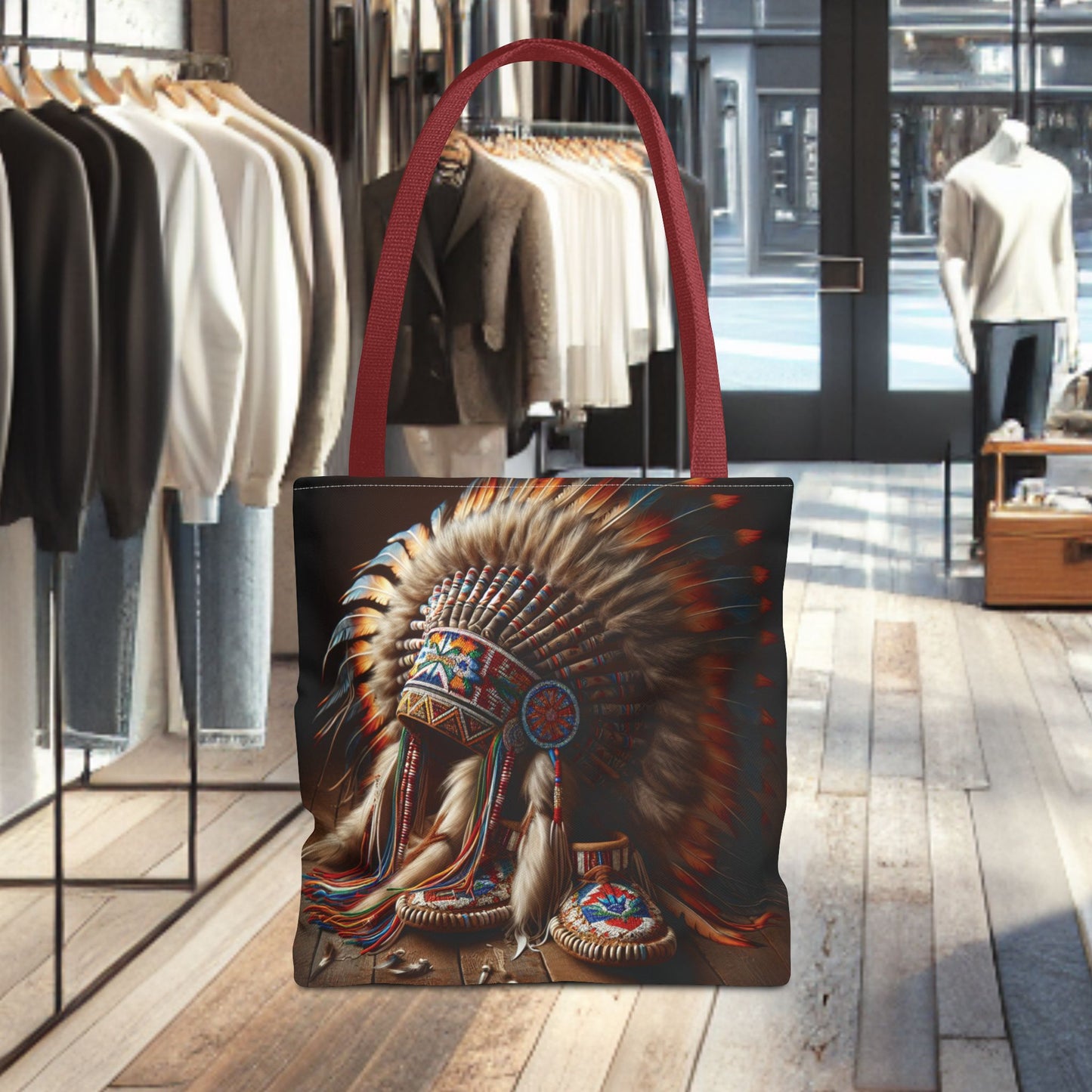 Native War Bonnet Tote Bag - Tribal Style Accessories