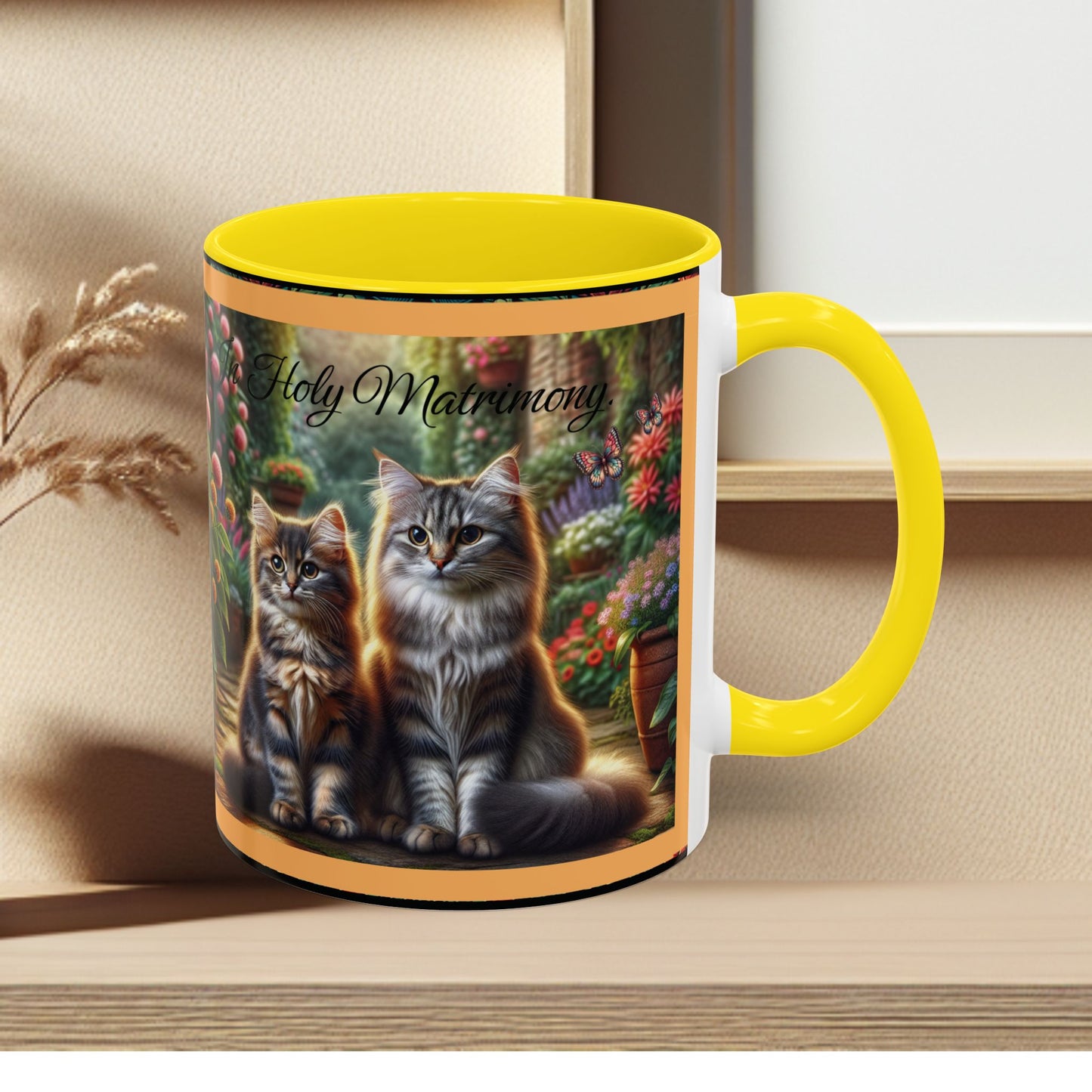 Coffee Mug Cat Wedding