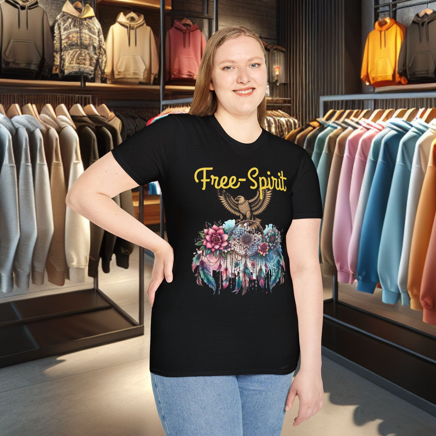 Dreamcatcher Unisex T-Shirt - Free-Spirit - Dreamcatcher & Egals