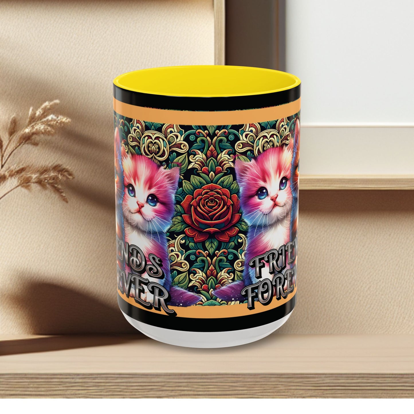 Coffee Mug Kittens Friends Forever