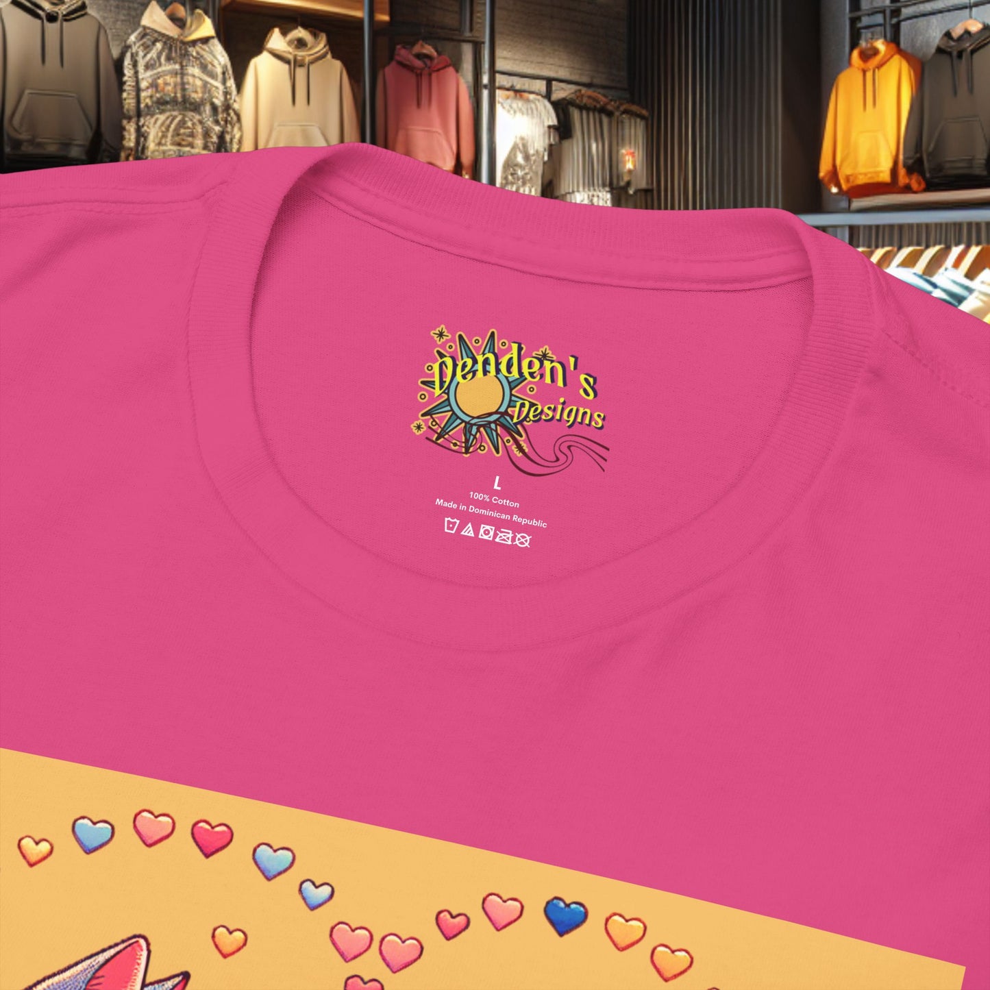 Loving Cat Flower Mozaic T-Shirt