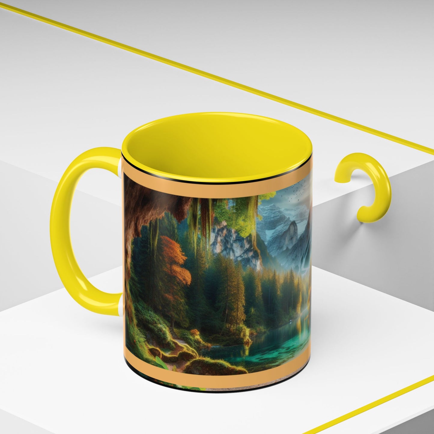 Mug: By the River-Accent Coffee Mug (11oz, 15oz)