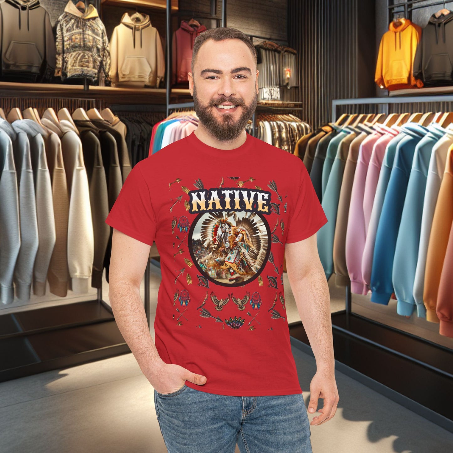 Men's Native - American Native Dancer Tee