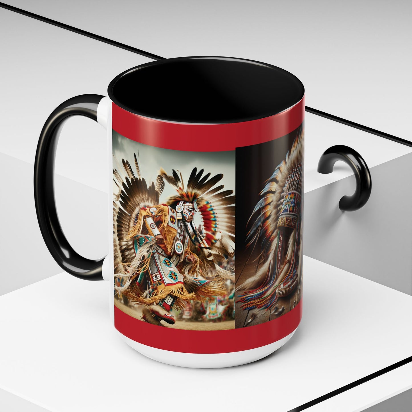 Mug- Native Dancer - Coffee Mug (11 oz, 15 oz) (AOP)