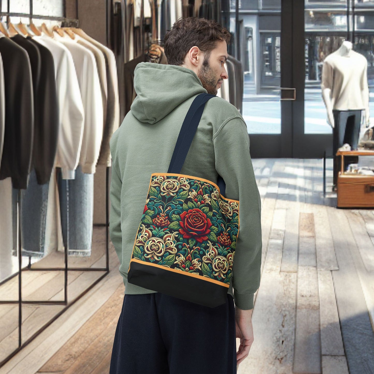 Tote Bag-Rose Garden -Tote Bag