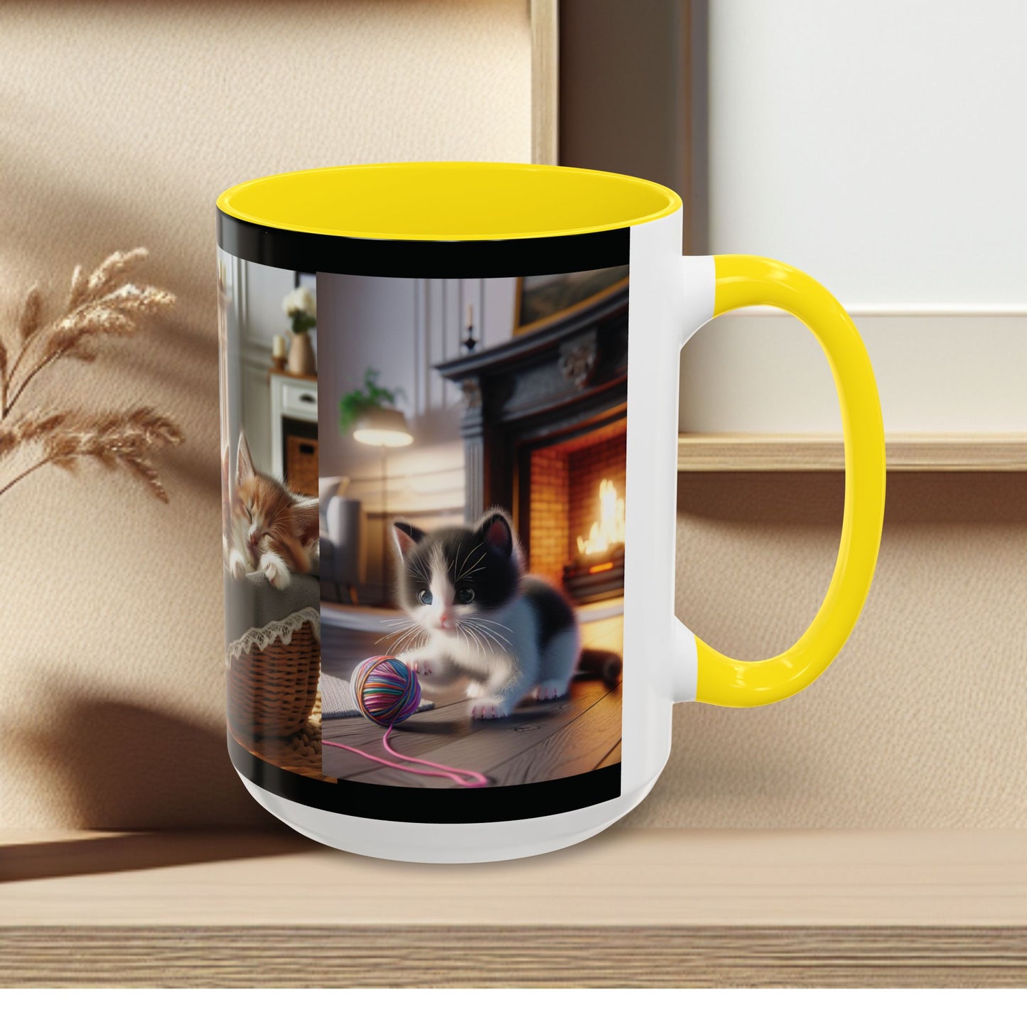 Mug- Kittens - Accent Coffee Mug (11oz, 15oz) (AOP)