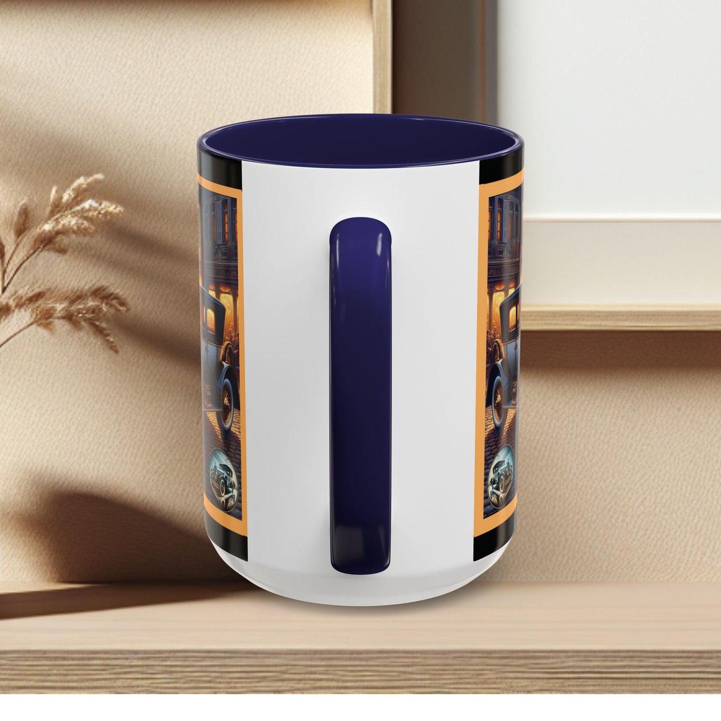 Mug-Blue Classic Car - Accent Coffee Mug (11oz, 15oz)
