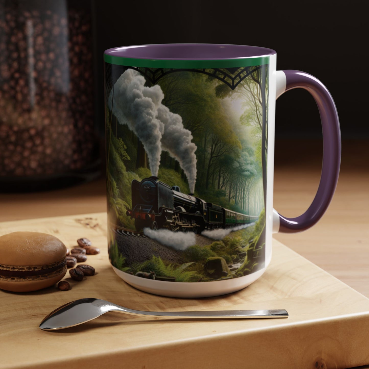 Mug - Jungle Train - Accent Coffee Mug (11oz, 15oz) (AOP)