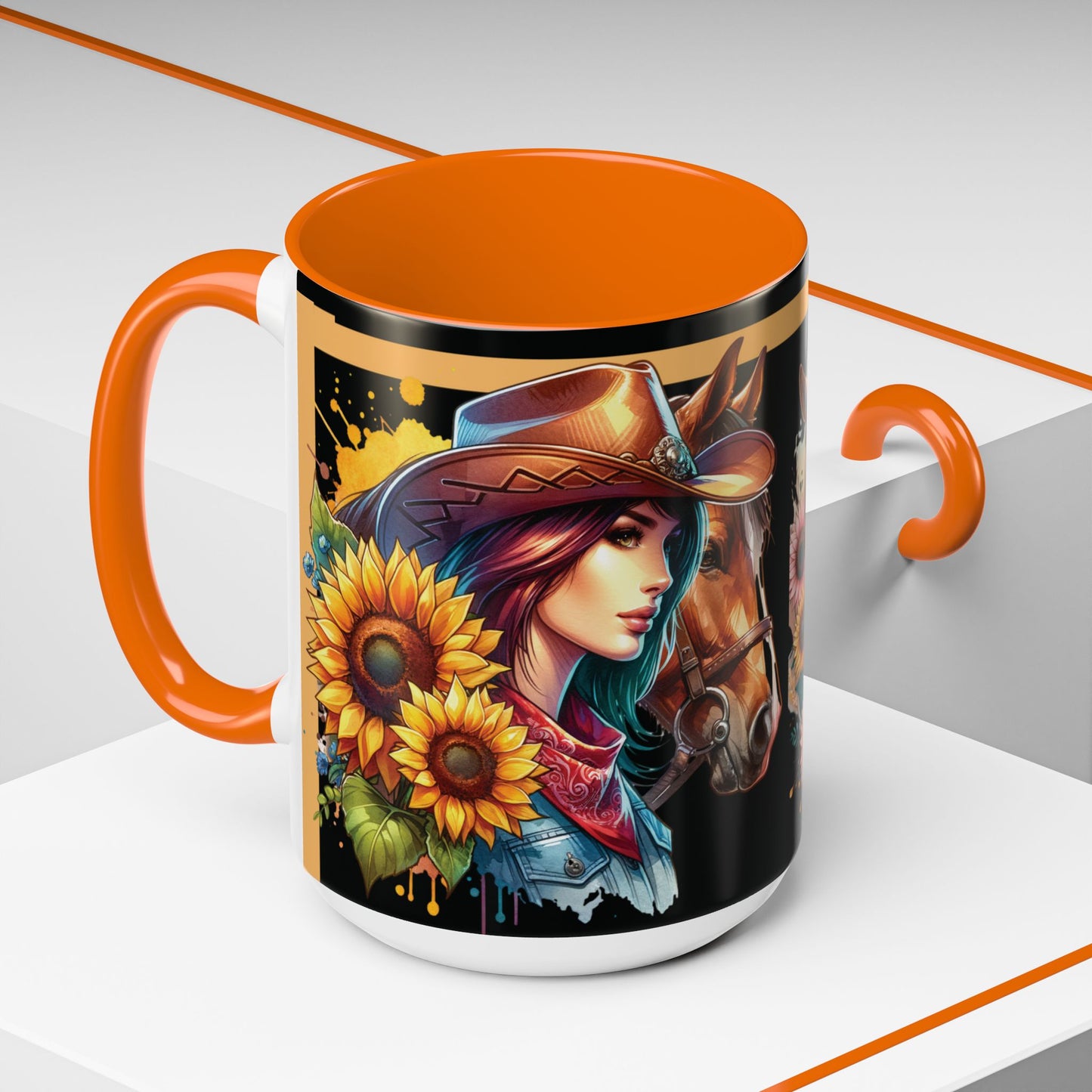 Coffee Mug Cowgirls and they're Horses