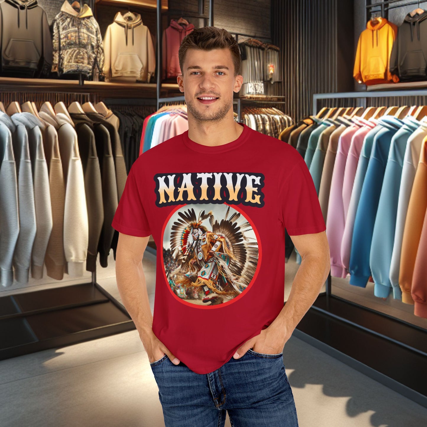 Unisex T-shirt - Native Dancer - Tee Shirt-