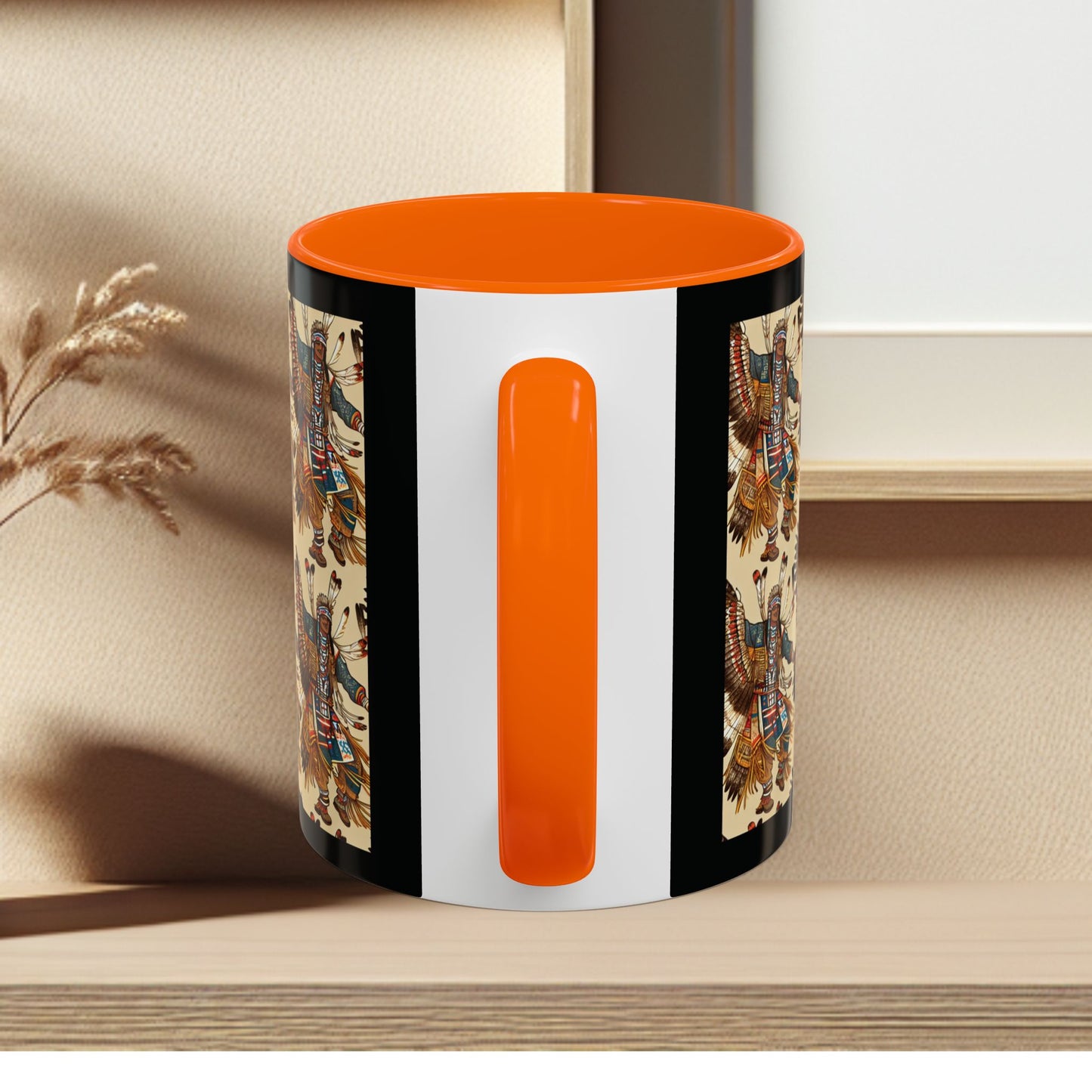 Mug- American Native Dancers Accent Coffee Mug (11, 15oz)