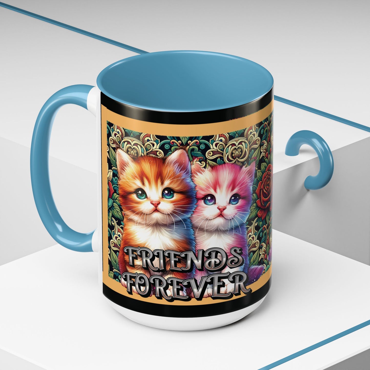 Coffee Mug Kittens Friends Forever