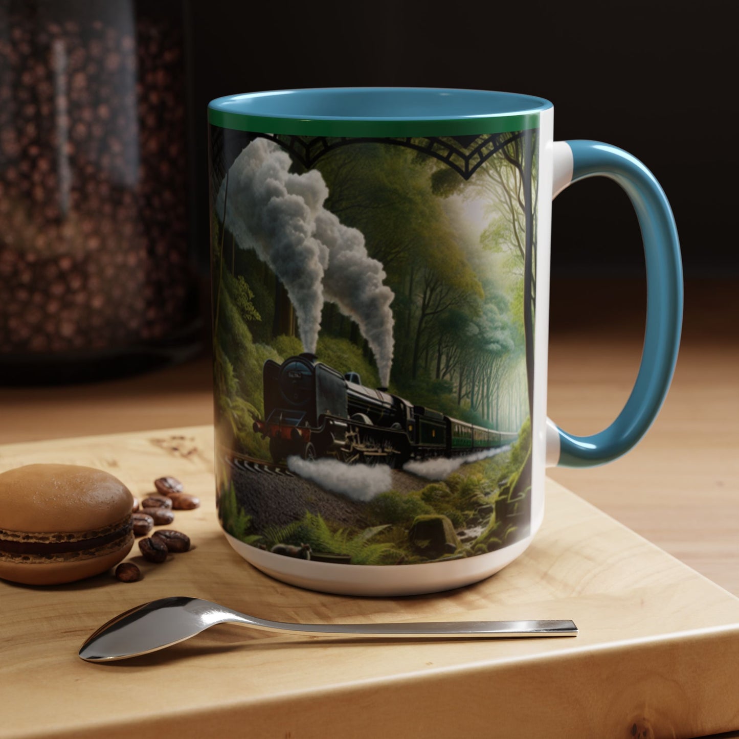 Mug - Jungle Train - Accent Coffee Mug (11oz, 15oz) (AOP)