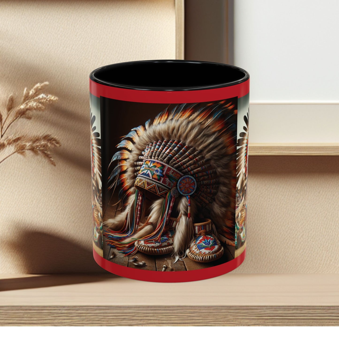 Mug- Native Dancer - Coffee Mug (11 oz, 15 oz) (AOP)
