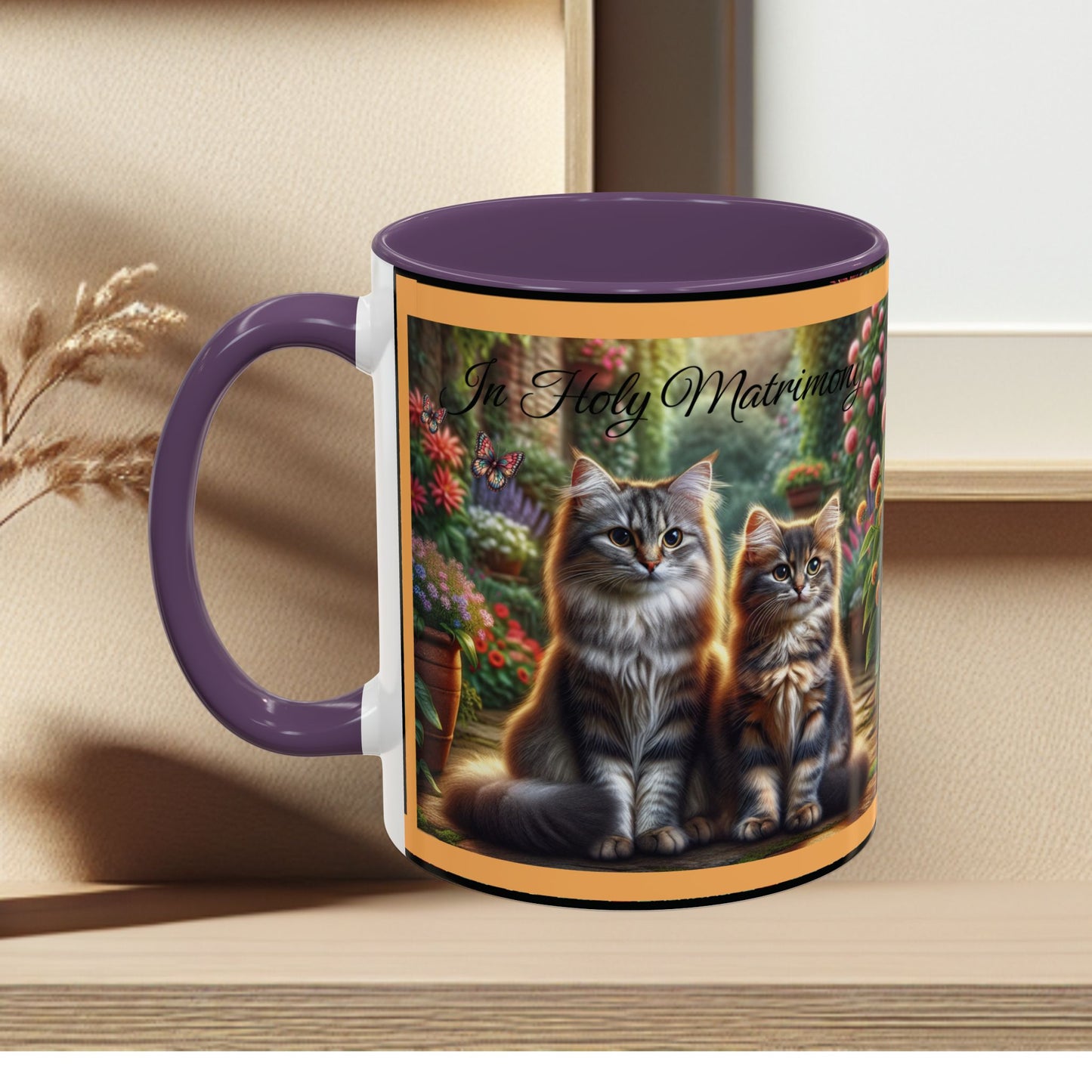Coffee Mug Cat Wedding