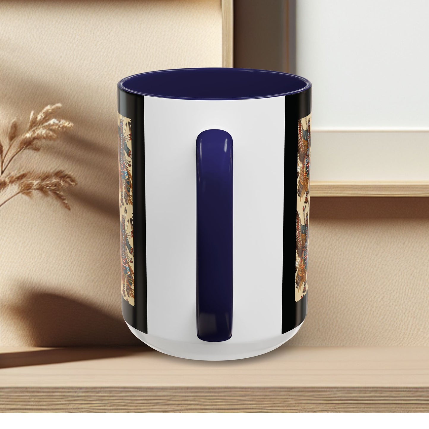 Mug- American Native Dancers Accent Coffee Mug (11, 15oz)