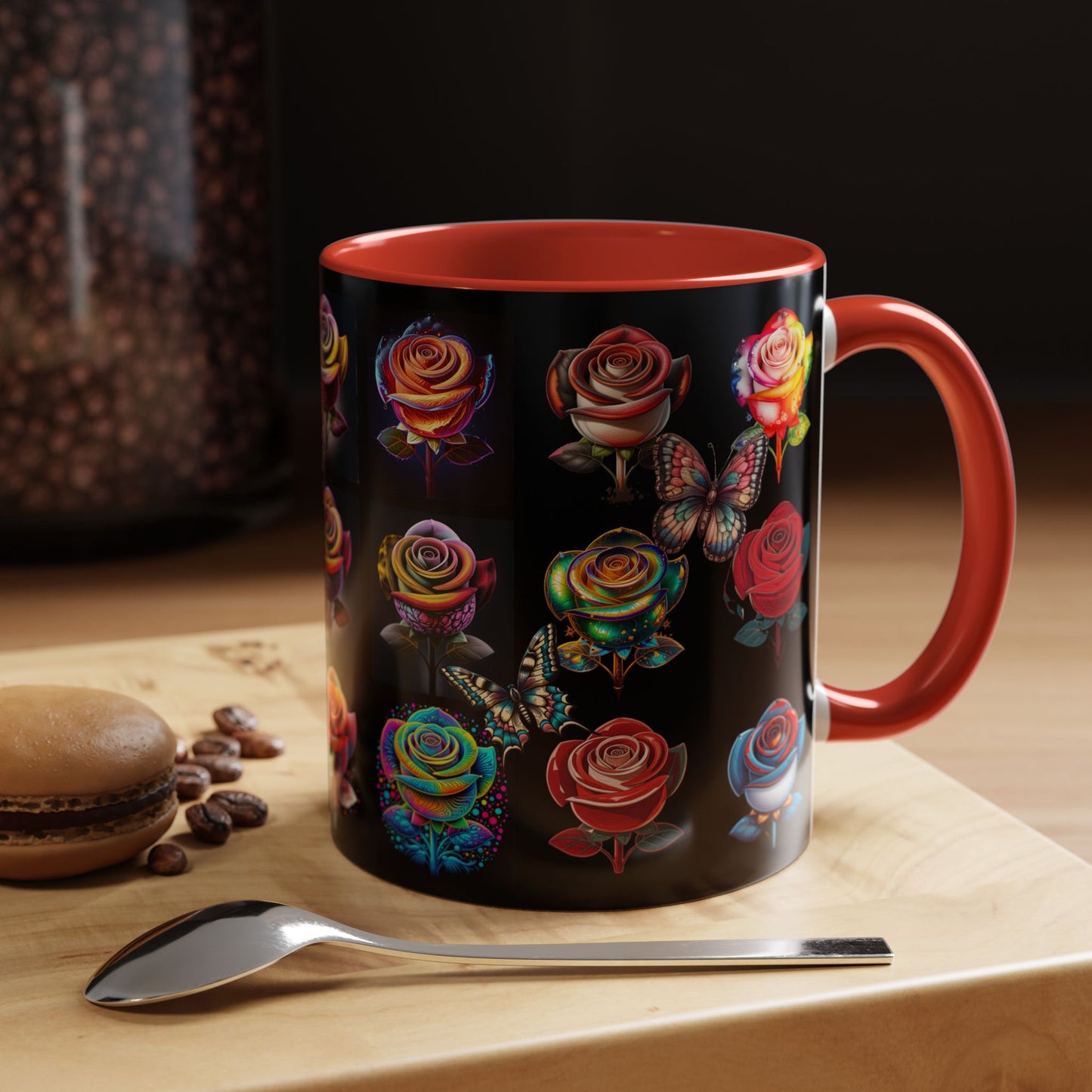 Floral Accent Mug - Perfect Gift for Garden Lovers