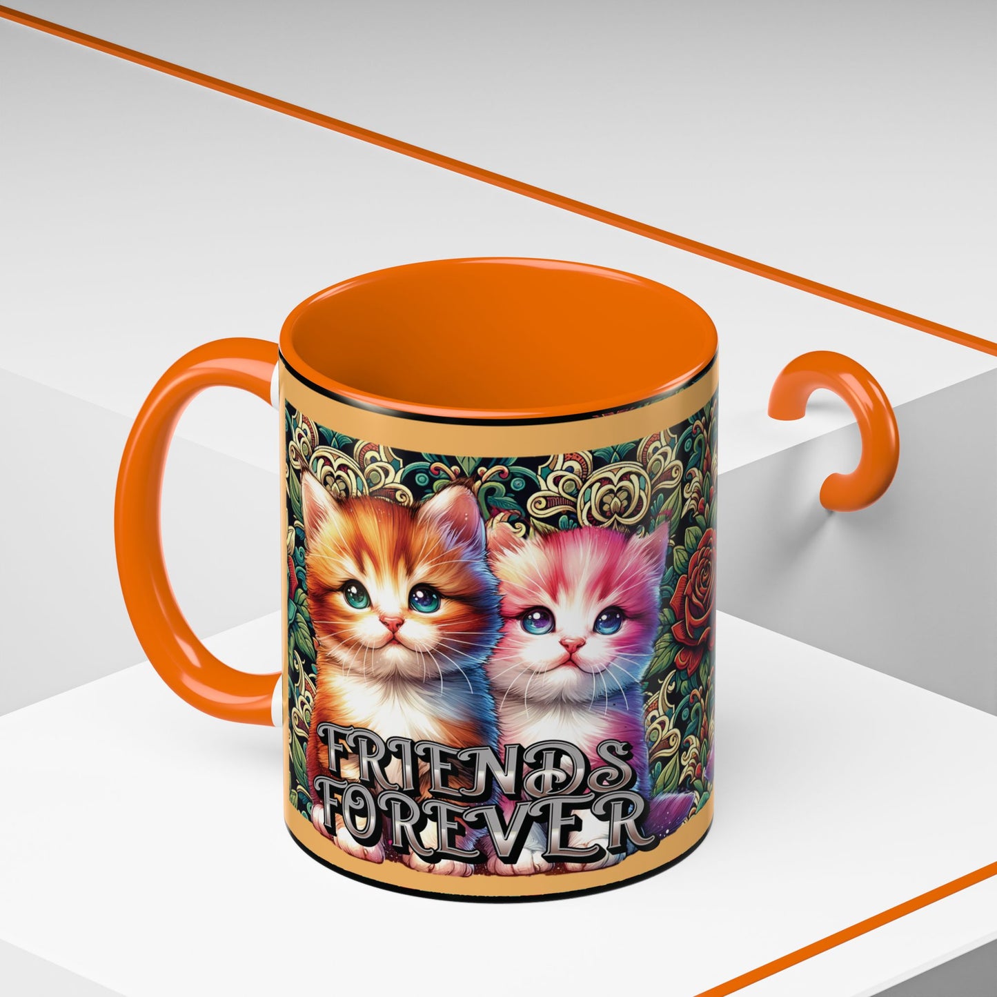 Coffee Mug Kittens Friends Forever
