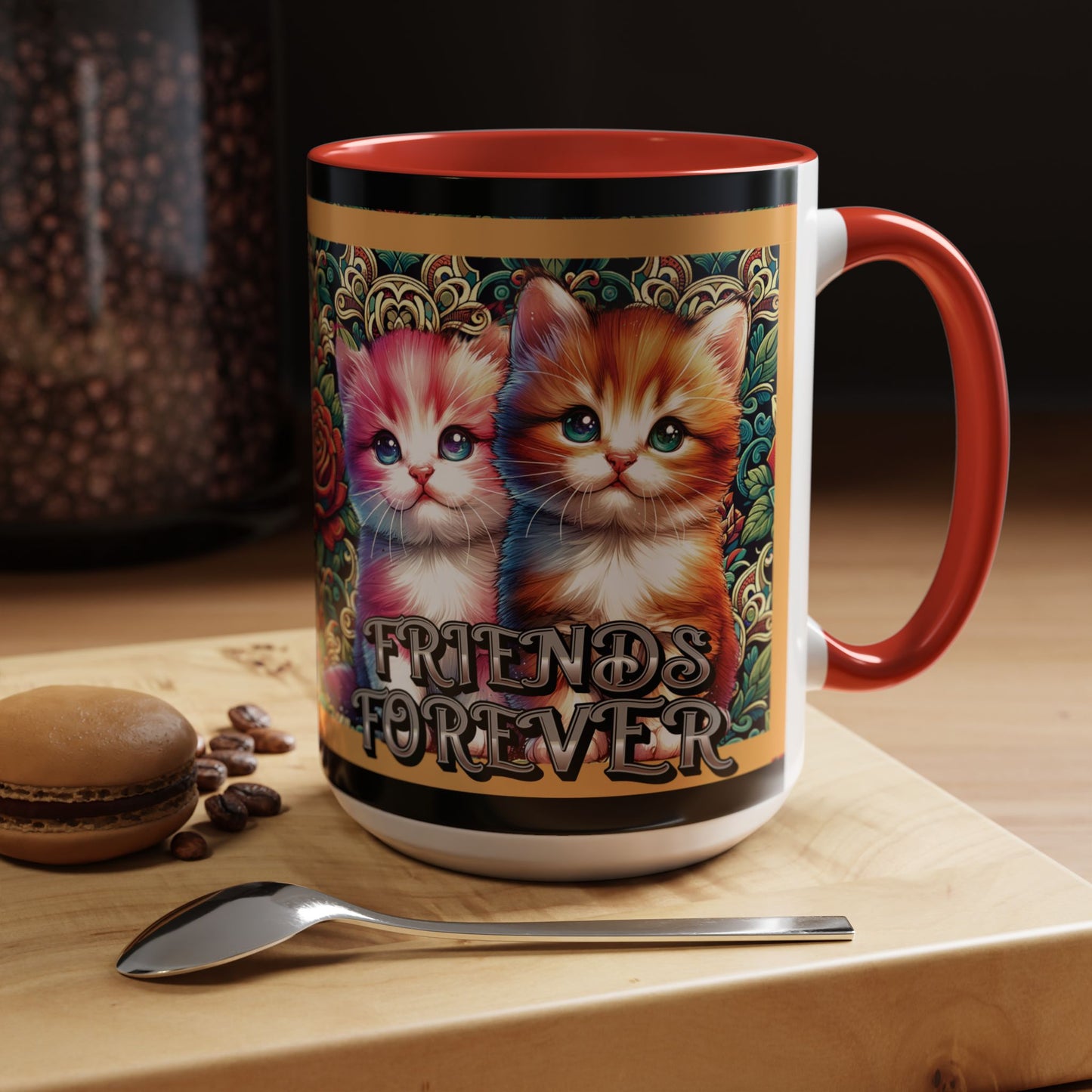 Coffee Mug Kittens Friends Forever