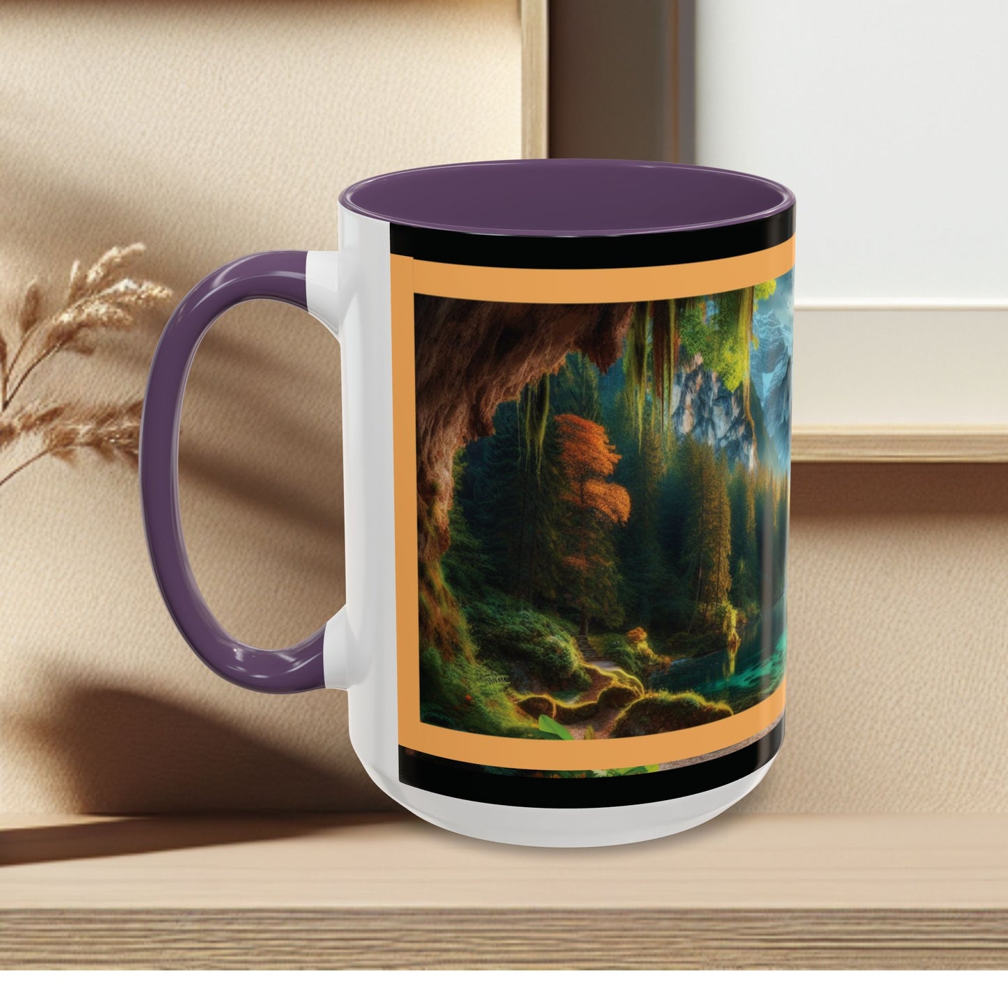 Mug: By the River-Accent Coffee Mug (11oz, 15oz)