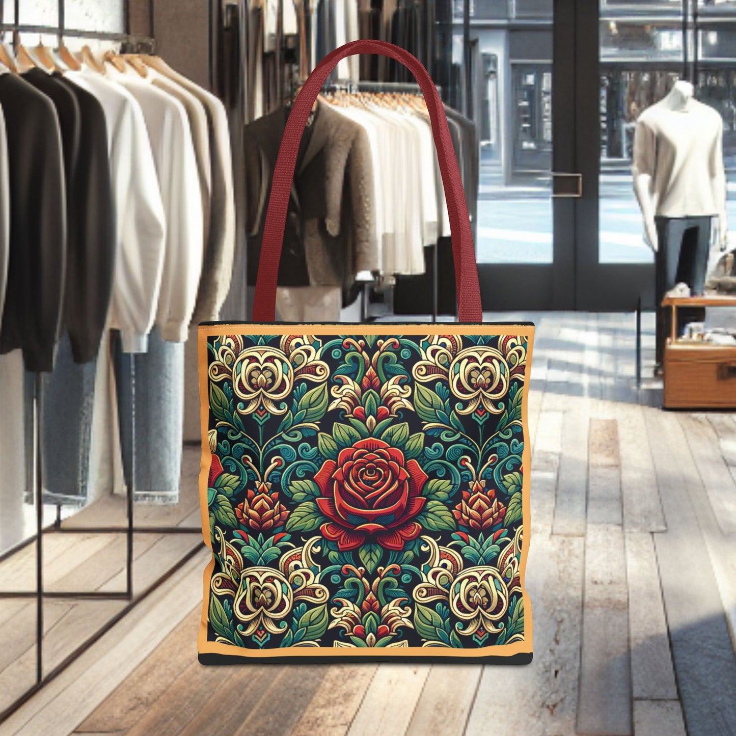 Tote Bag-Rose Garden -Tote Bag
